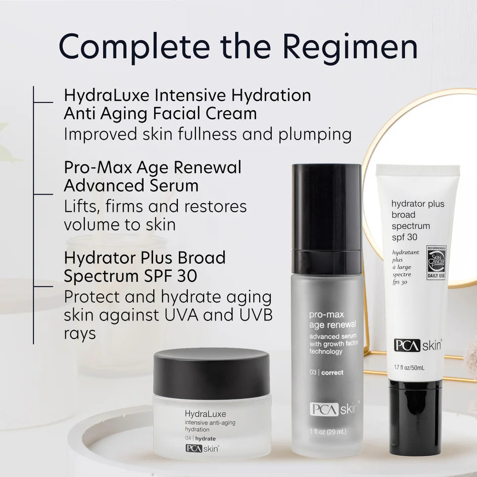 PCA SKIN Pro-Max | Age Renewal Suero antienvejecimiento avanzado con tecnología de microfactores de crecimiento 1 oz